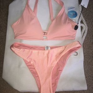 Forever 21 pink shimmer bathing suit